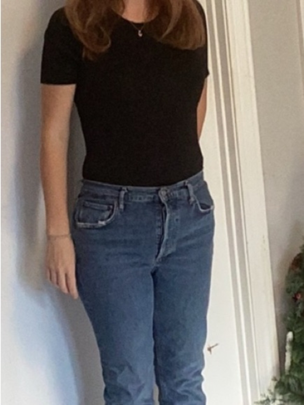 Pre-Owned AGOLDE  Riley- Crop High-waisted  28 Jeans